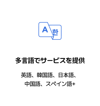 多言語でサービスを提供